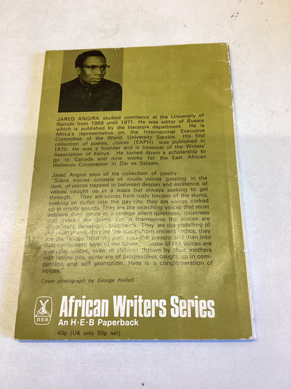 Silent Voices Poems Jared Angira