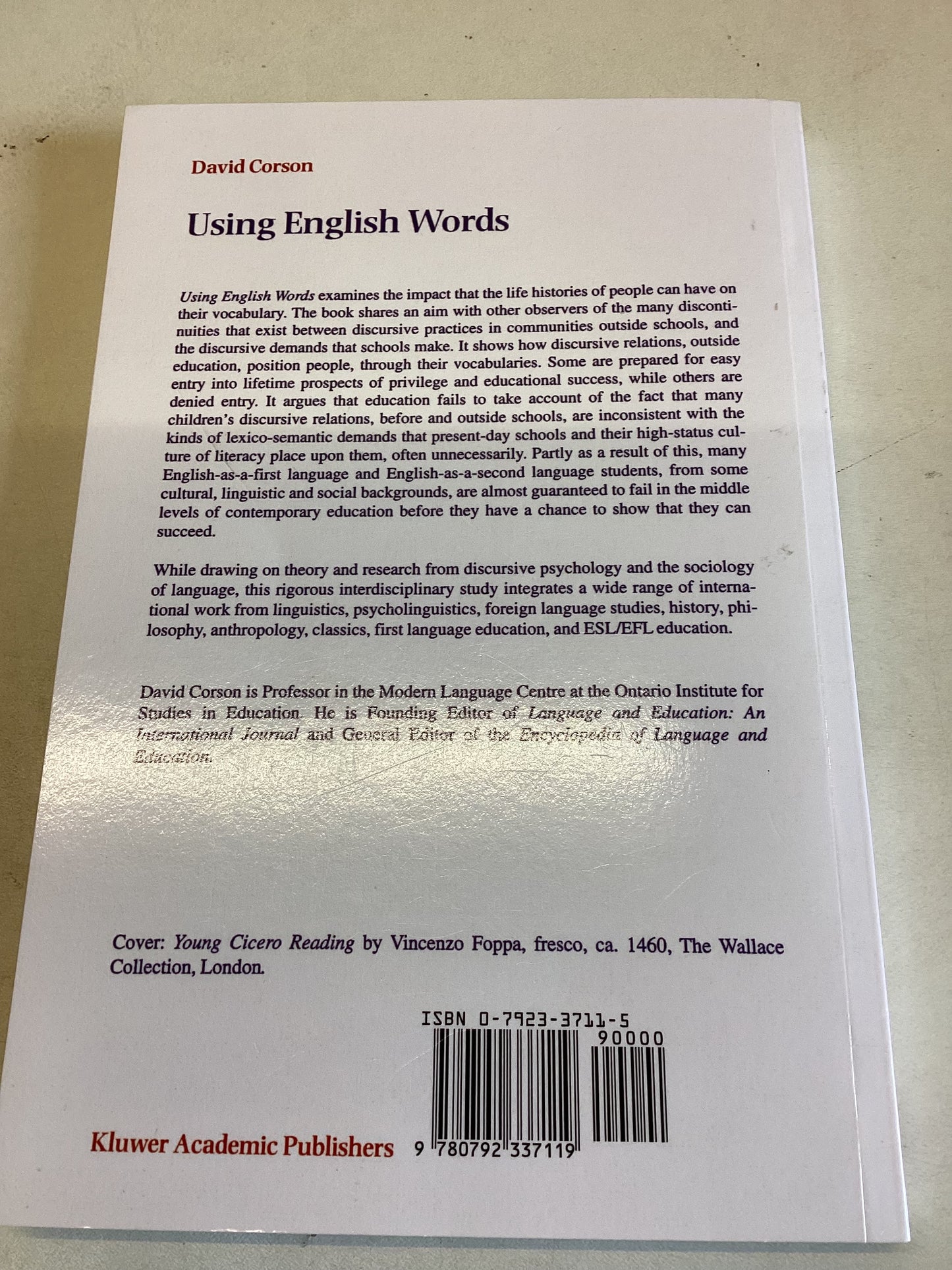 Using English Words David Corson