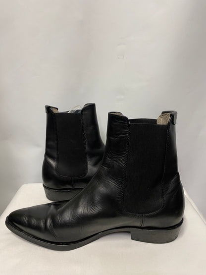 AllSaints Black Leather Pointed Toe Chelsea Boots 44/9.5