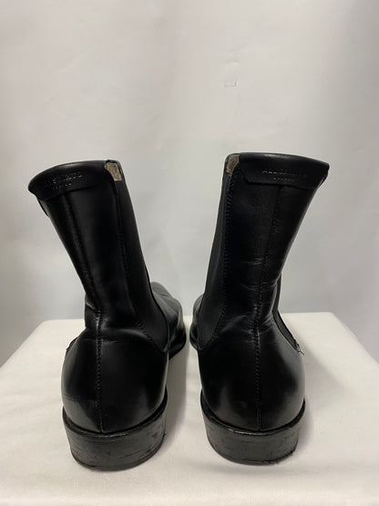 AllSaints Black Leather Pointed Toe Chelsea Boots 44/9.5