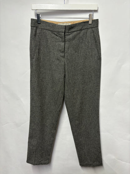 Stella McCartney Grey Wool Tailored Trousers 10