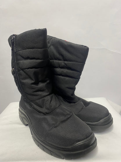 Raintex Black Zip Up Snow Boots 8