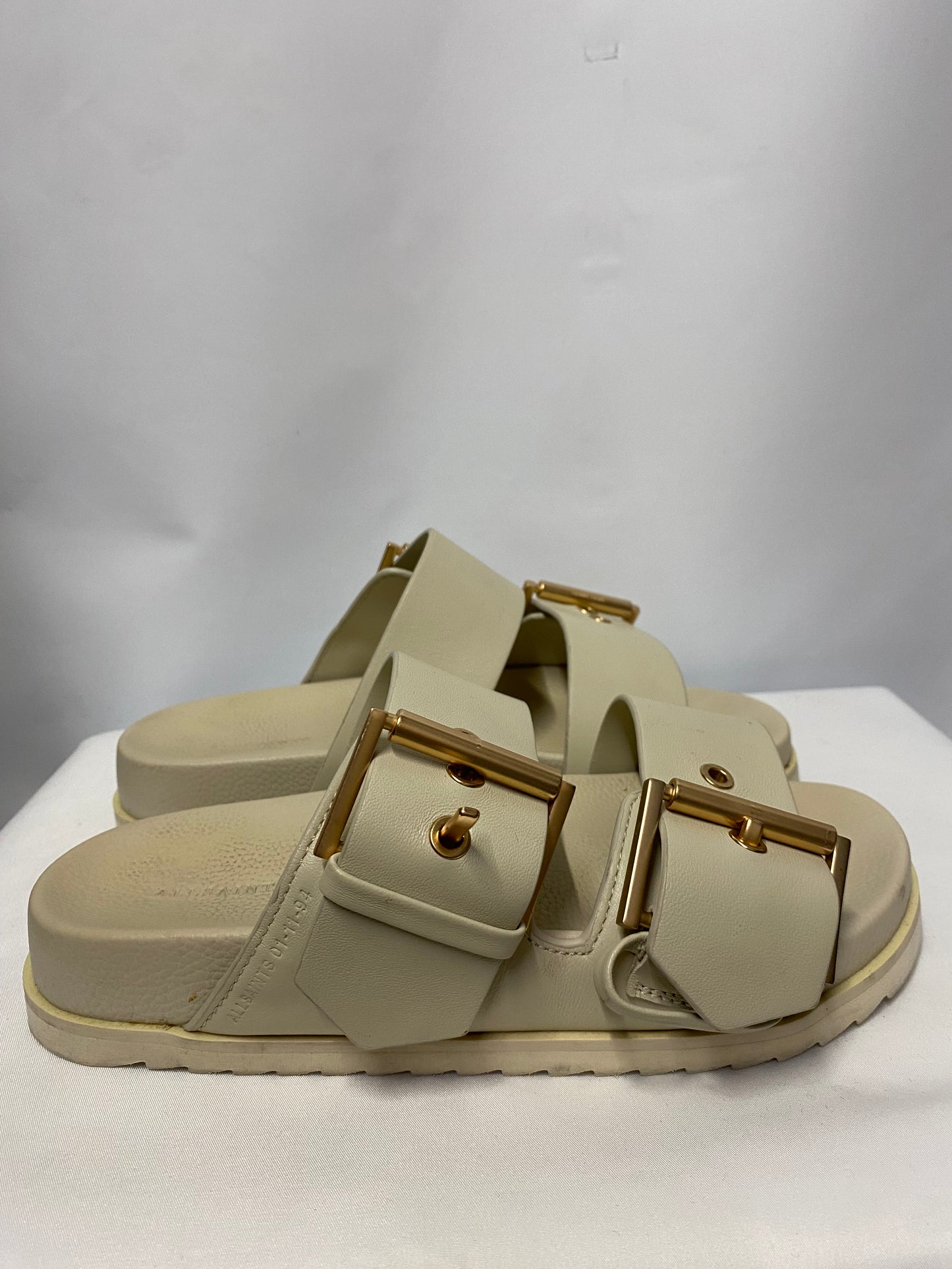 AllSaints Sian Sandal Chalk White 6/38 - with Box