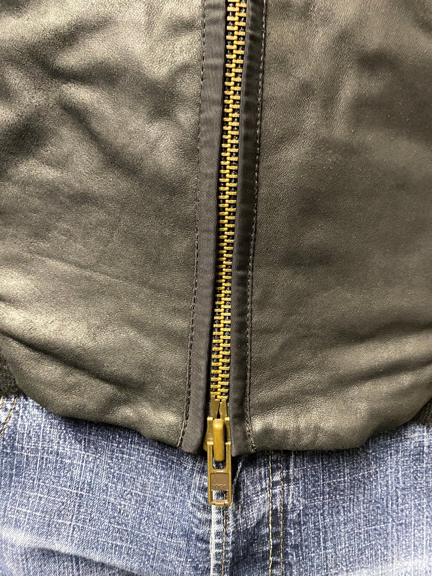 Trussardi Jeans Men's Black Leather Panelled Slim-fit Bomber Jacket Small
