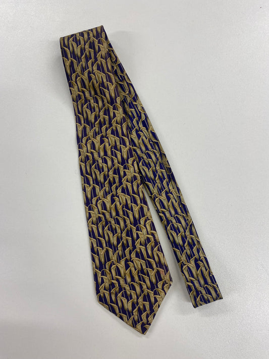 Hermes Vintage Silk Lily Print Tie
