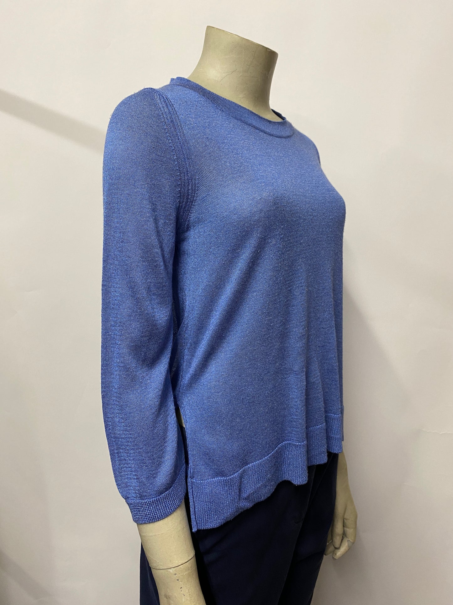Bimba Y Lola Blue Lightweight Knitted Pull Over Sweater Extra Small