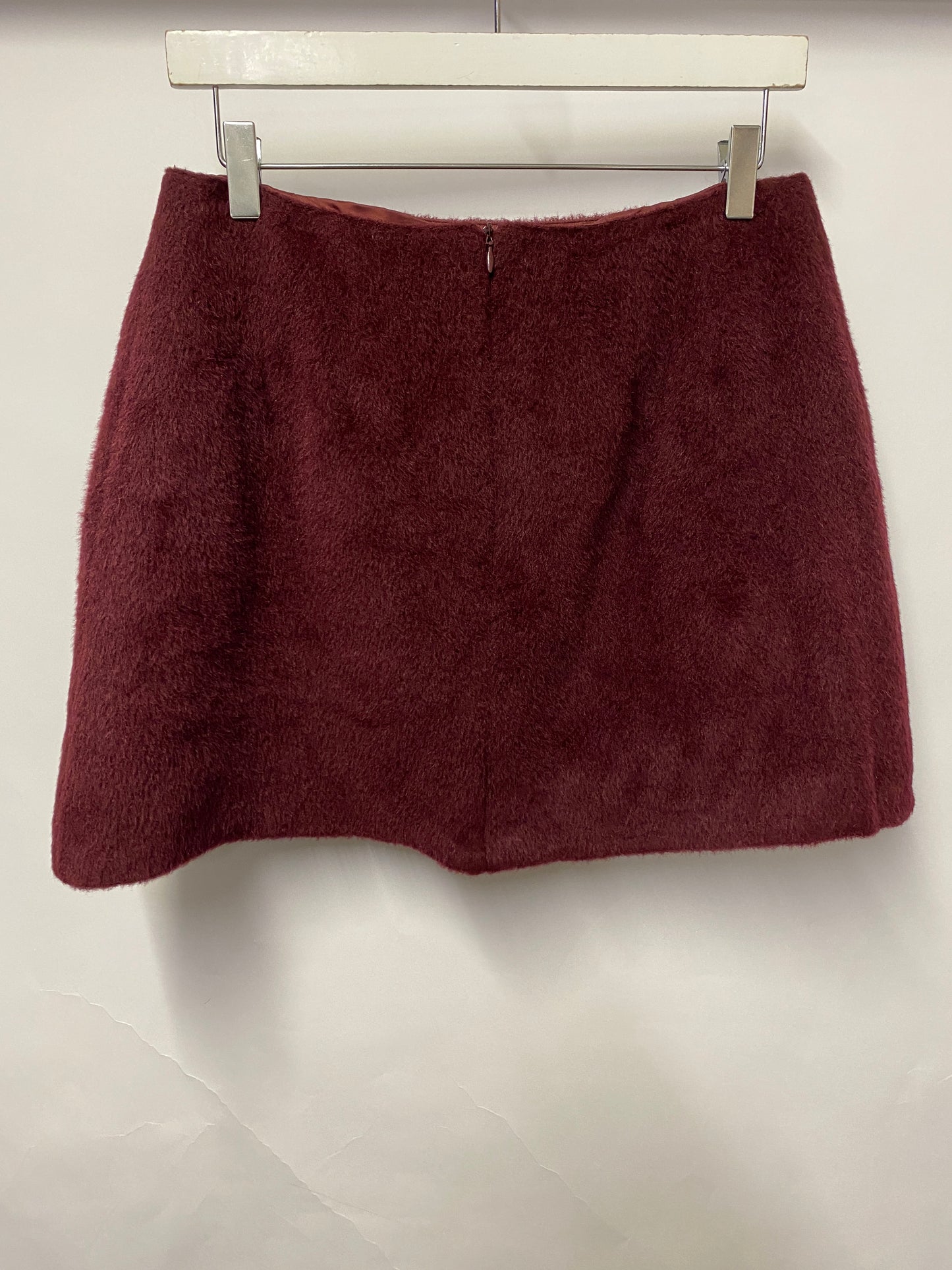 Burberry Red Alpaca Wool Mini Skirt 12