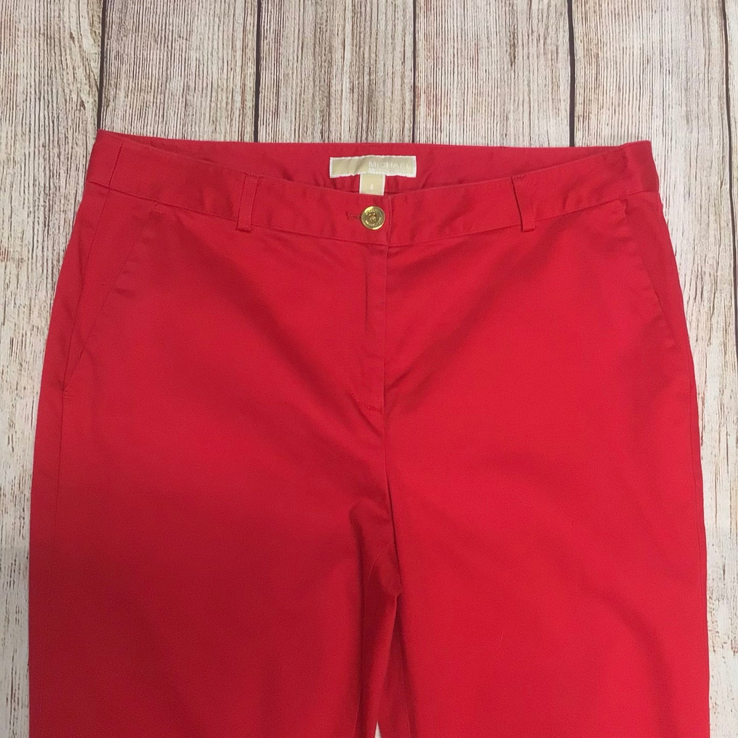 Michael Kors Pink Red Chino Trousers Size 6