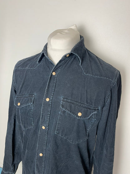 H&M Blue Corduroy Shirt Medium