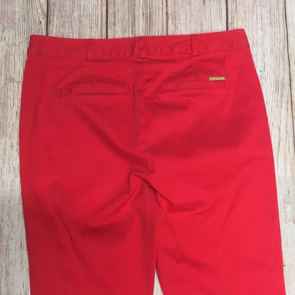 Michael Kors Pink Red Chino Trousers Size 6
