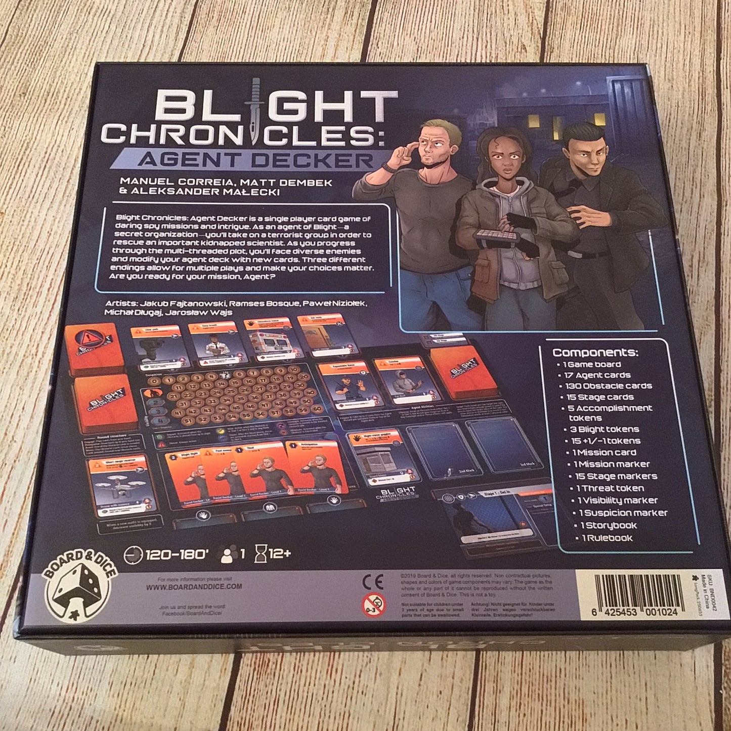 Blight Chronicles: Agent Decker, Story Driven Solo Game, 2019, 6425453001024