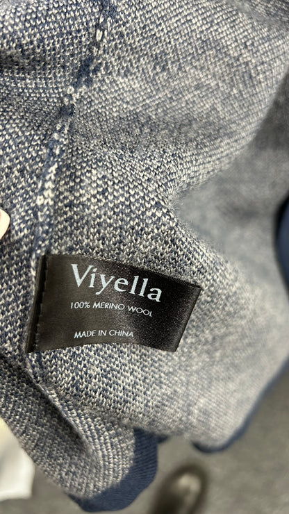 Viyella Long Navy Cardigan/Coat medium