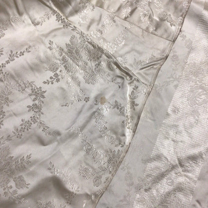 Vintage Lee Delman Long Sleeve Collared Embroidered Wedding Dress Size XS (approx.)