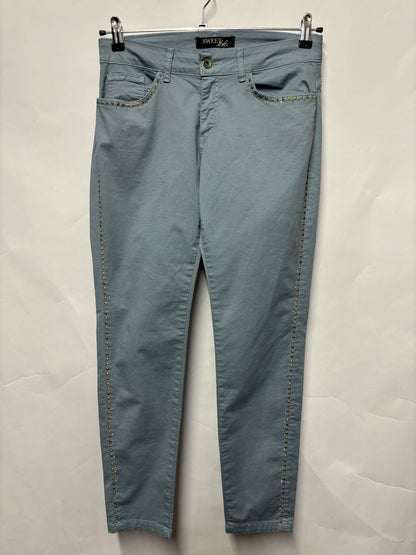 Sweet Lola Pastel Blue Embellished Jeans XS