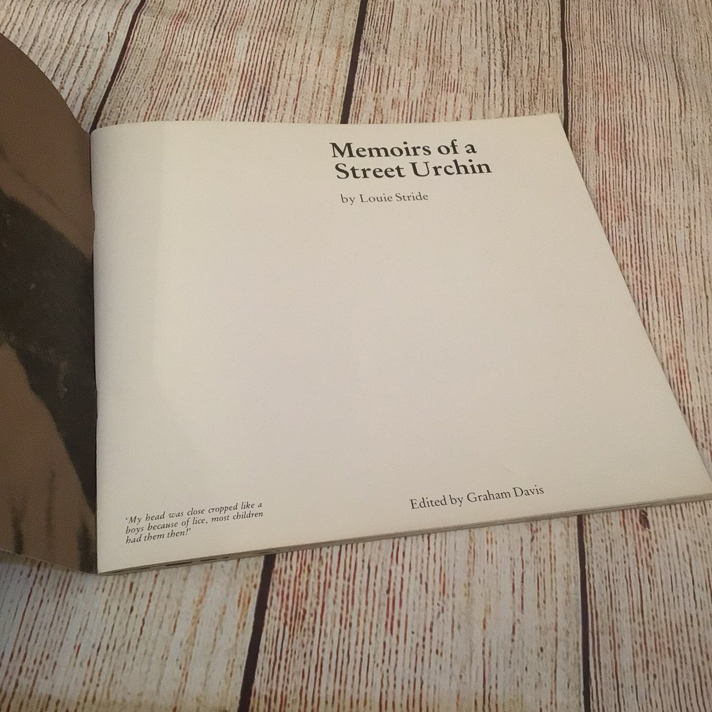 Memoirs of a Street Urchin by Louie Stride (0861970519)