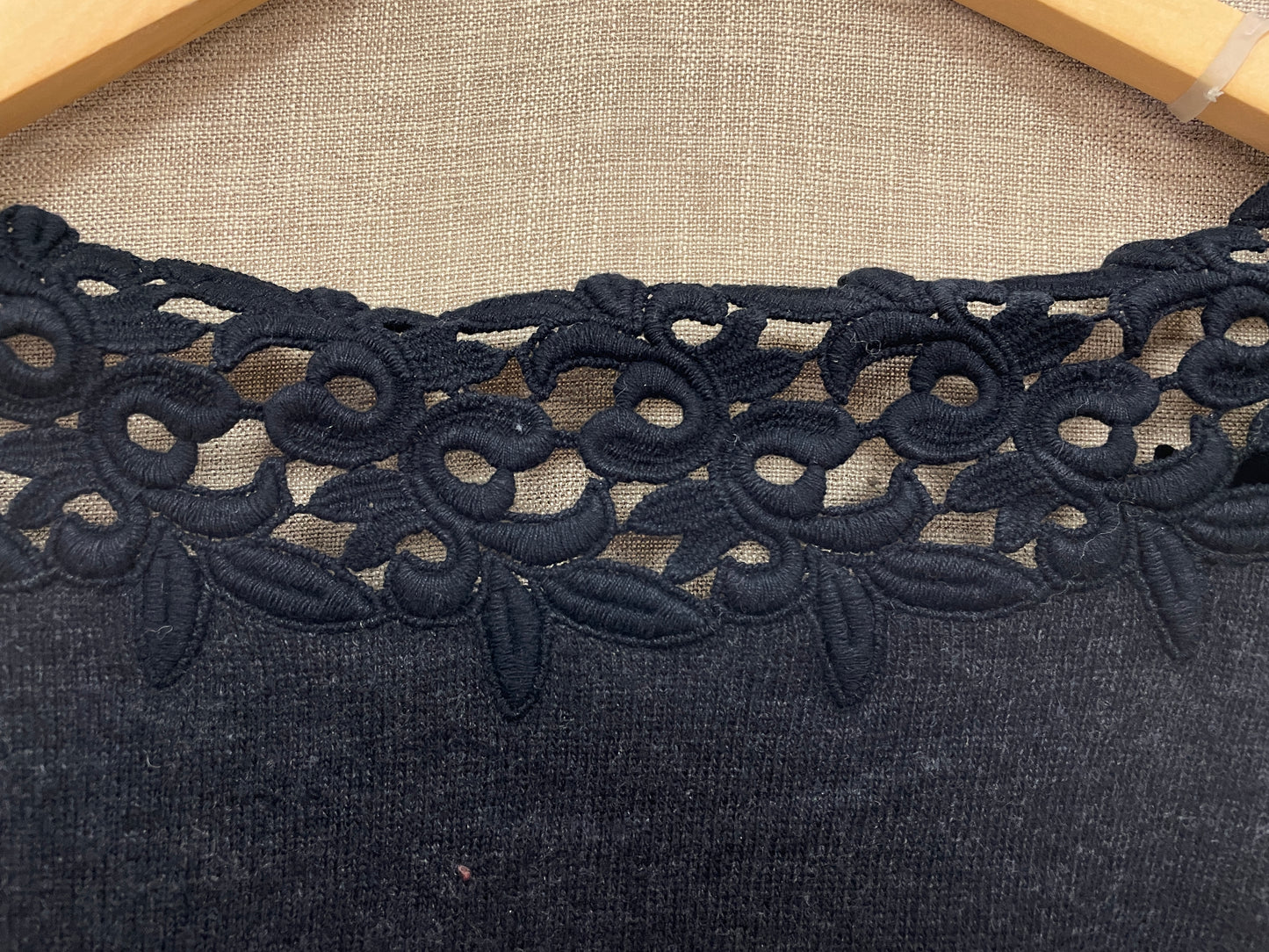 Clements Ribeiro Black Label Dark Grey Alpaca Wool Mix Jumper UK 12 Medium