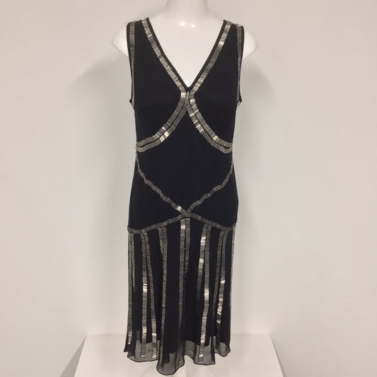 BNWT Rocha John Rocha Black Beaded Dress RRP £95 Size 12