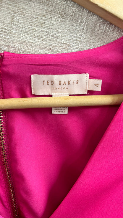 Ted Baker Hot Pink Skater Dress 14