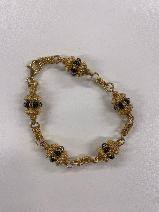 Soru Gold Plated Silver Beaded Bracelet