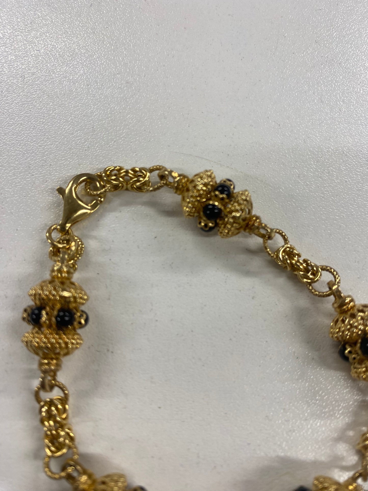 Soru Gold Plated Silver Beaded Bracelet