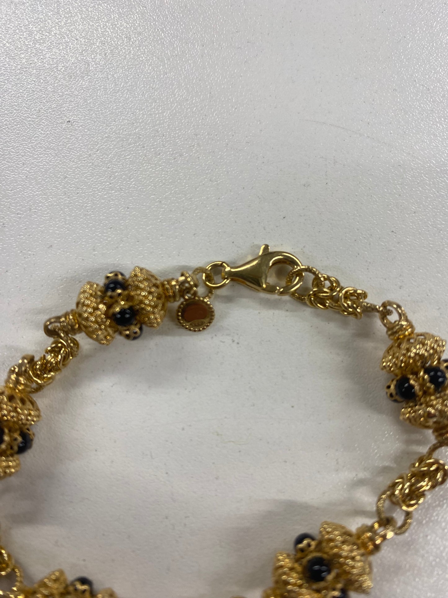 Soru Gold Plated Silver Beaded Bracelet