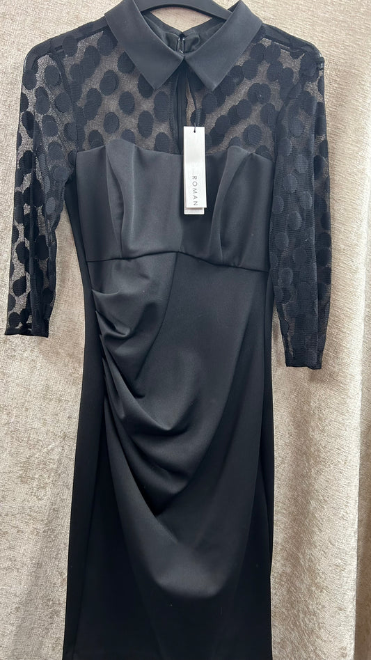 Roman Black Dress BNWT size 10