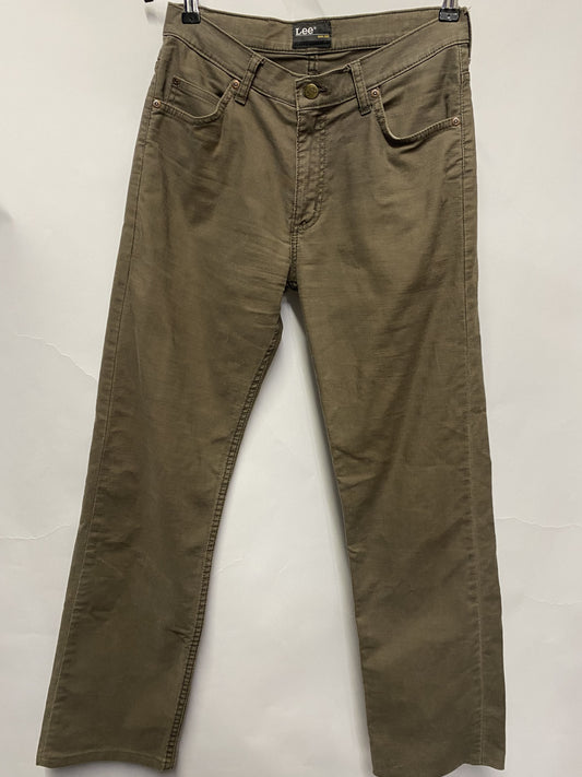 Lee Grey Brown Tapered Cotton Jeans W30