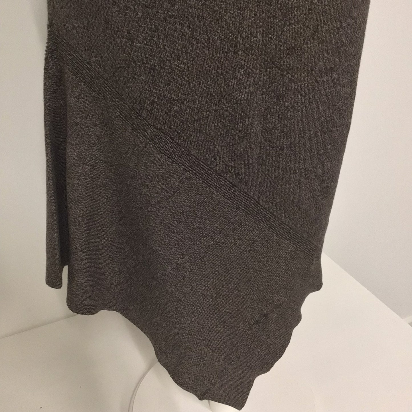 AllSaints Grey Brown Asymmetric Sleeveless Jumper Dress Size M