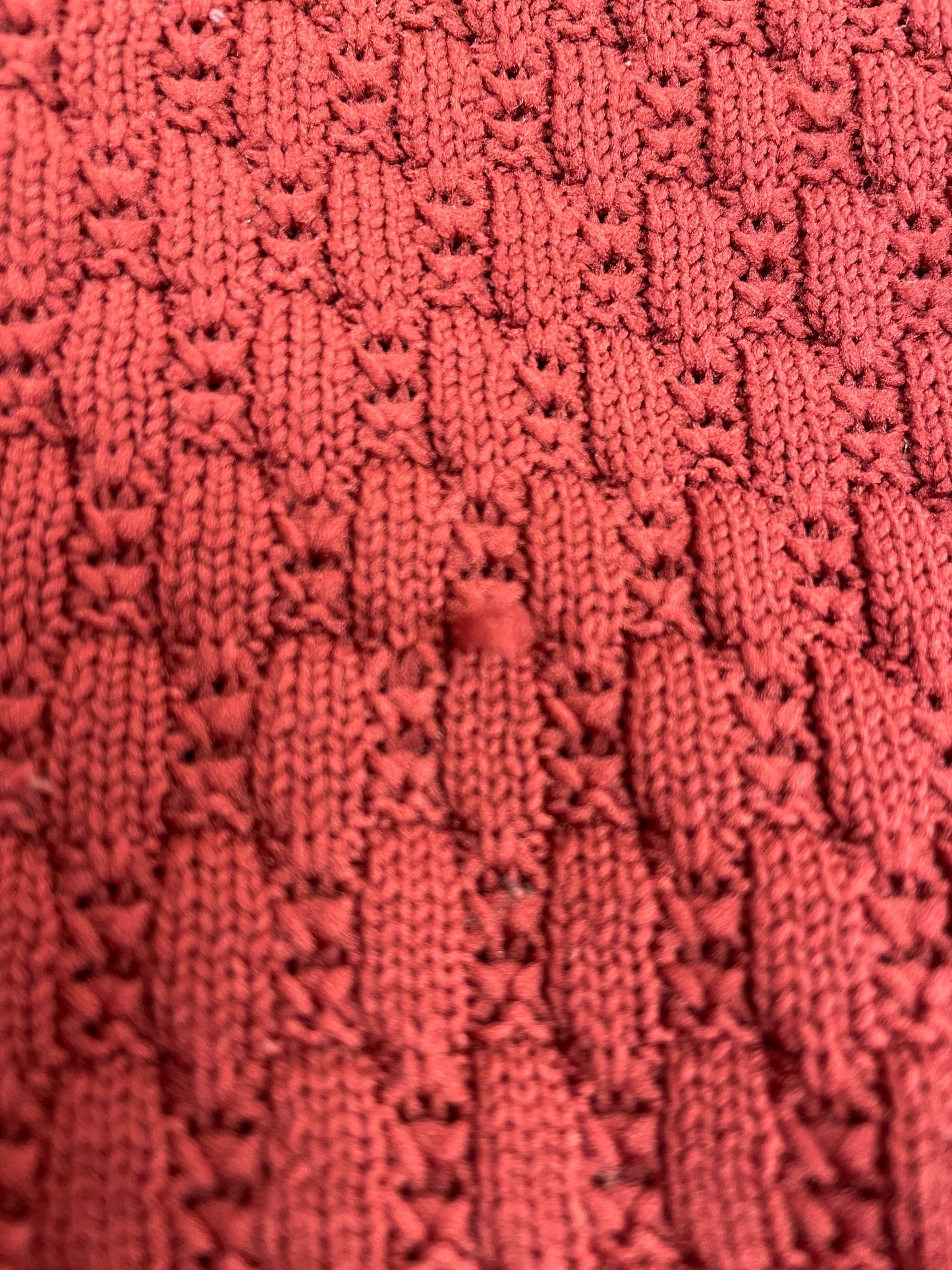 BHS Vintage 1980s Burgundy Maroon Red Tie Neck Jumper 18