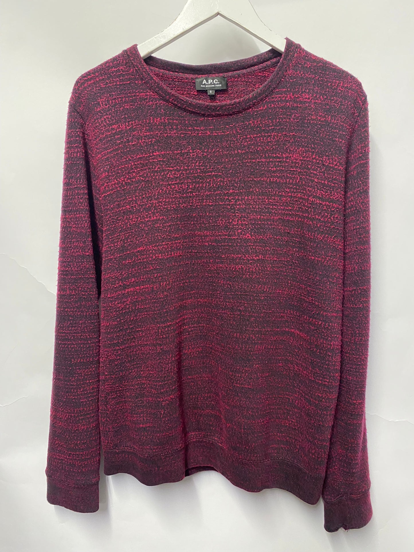 A.P.C. Red/Black Sweater Small