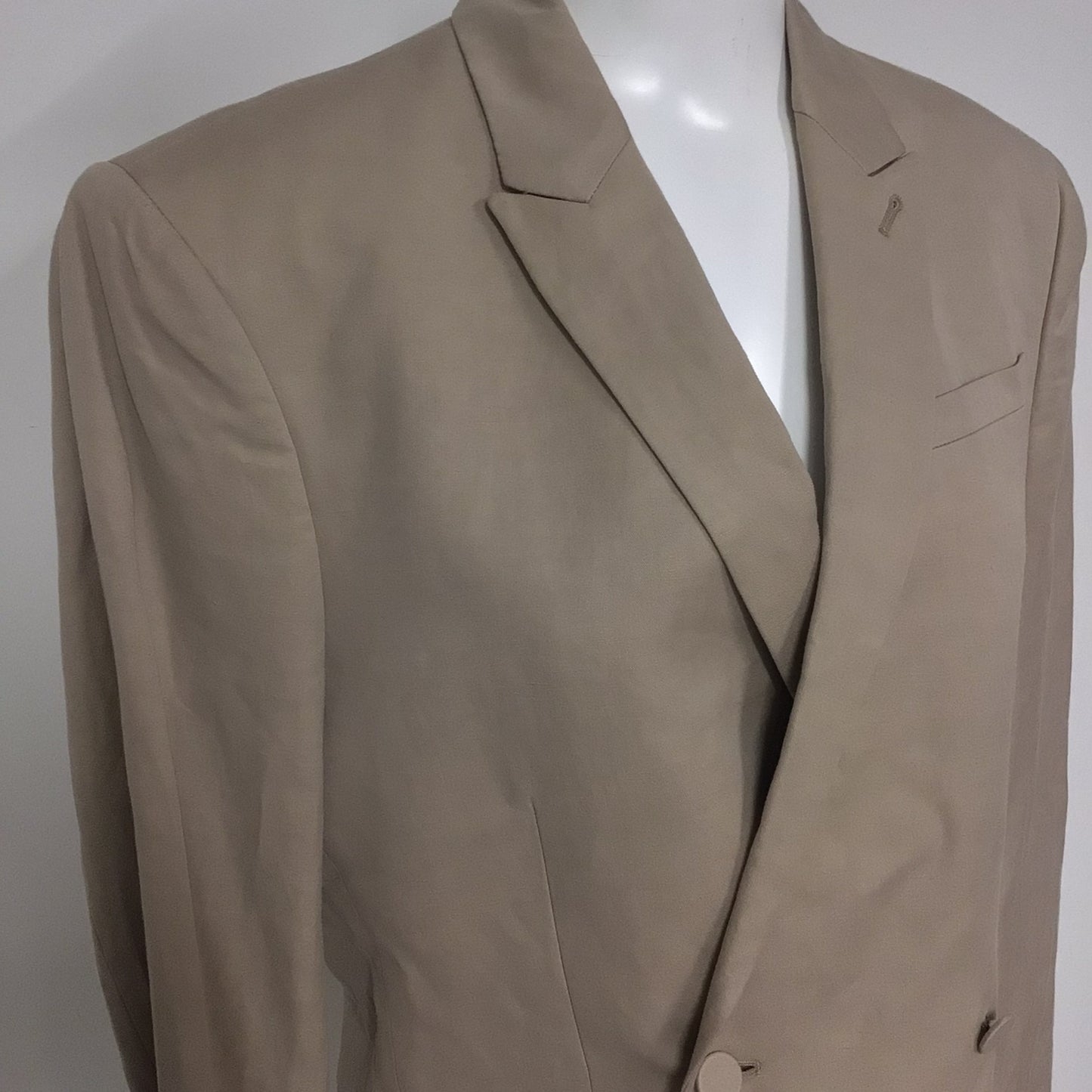 AllSaints Beige/Cream Double Breasted Blazer Jacket Size Ch42" (approx.)