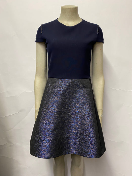 Maje Blue A-Line Mini Dress Small BNWT