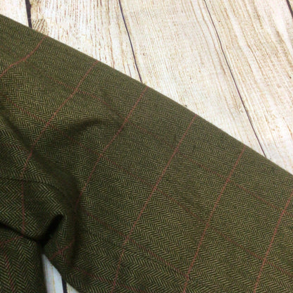 Barbour Green Herringbone Over Check Sapper Jacket Size L