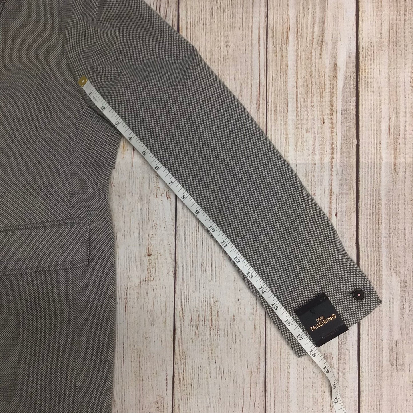 BNWT Next Tailoring Grey Wool Jacket Blazer RRP £75 Size 18