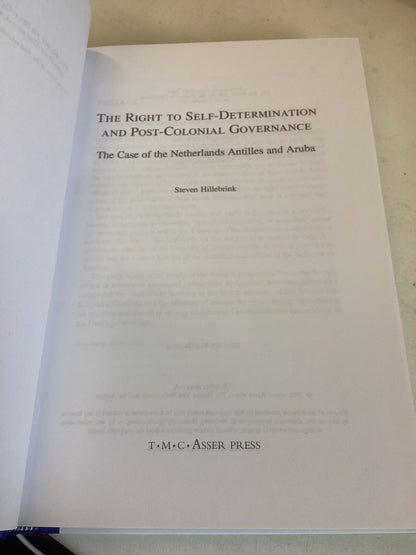 The Right to Self-Determination and Post-Colonial Governance The Case of The Netherlands Antilles and Aruba