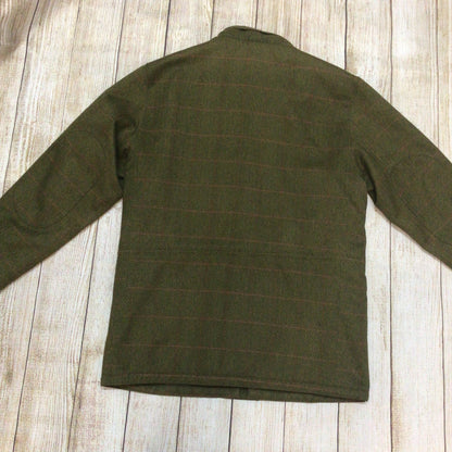 Barbour Green Herringbone Over Check Sapper Jacket Size L