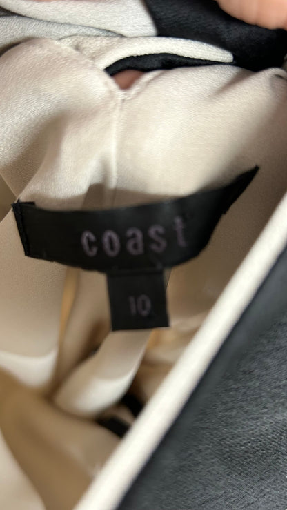 Coast Black and Cream Shift Dress Size 10