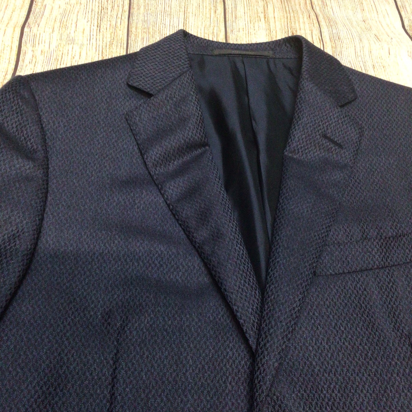 Pal Zileri Dark Blue Wool Cashmere Blazer Jacket Size 50R