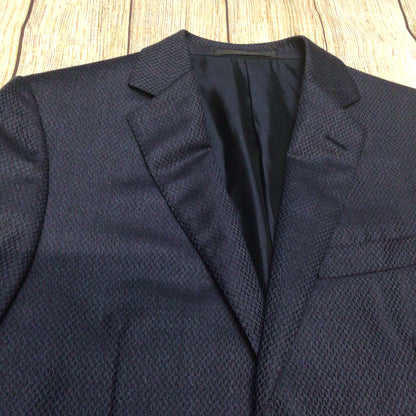 Pal Zileri Dark Blue Wool Cashmere Blazer Jacket Size 50R