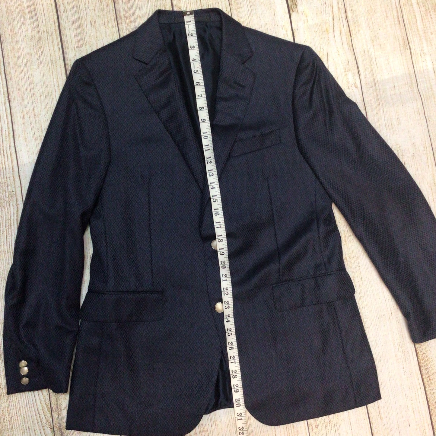 Pal Zileri Dark Blue Wool Cashmere Blazer Jacket Size 50R
