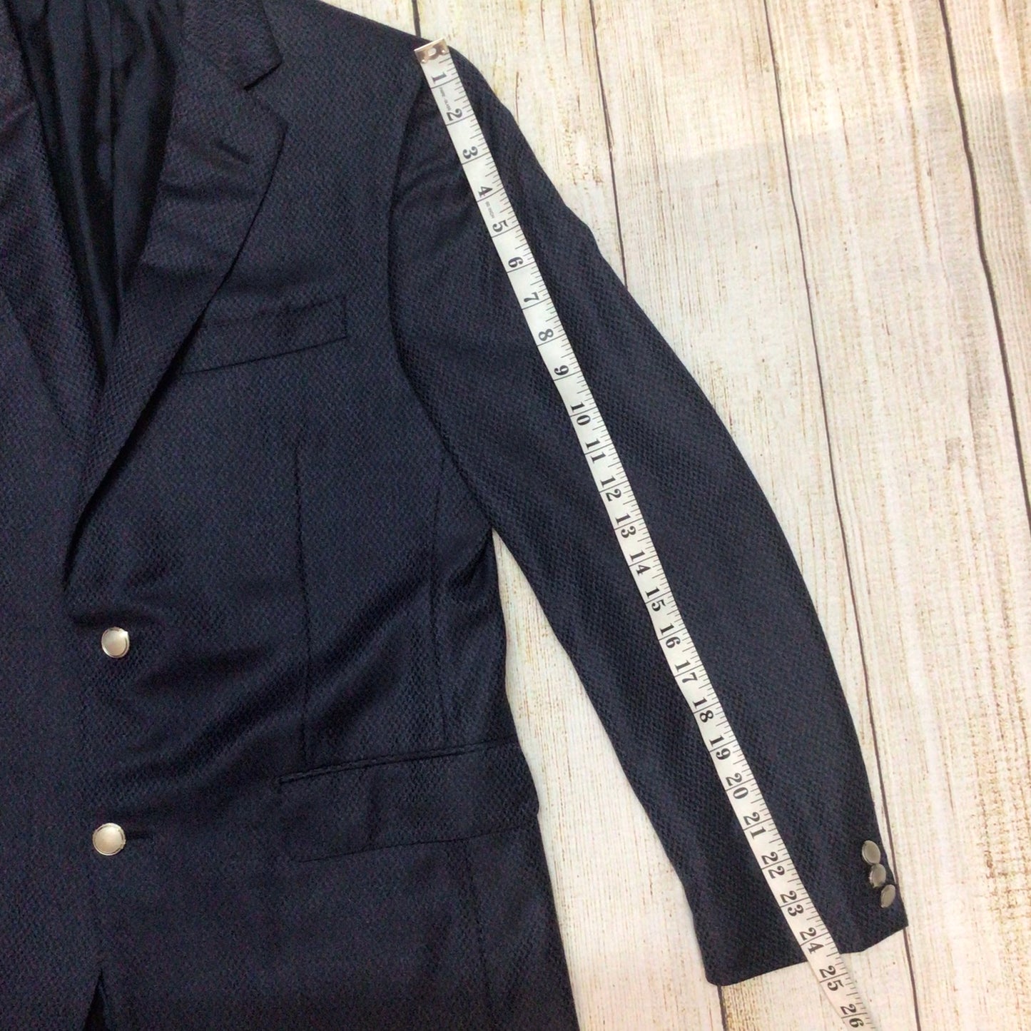 Pal Zileri Dark Blue Wool Cashmere Blazer Jacket Size 50R