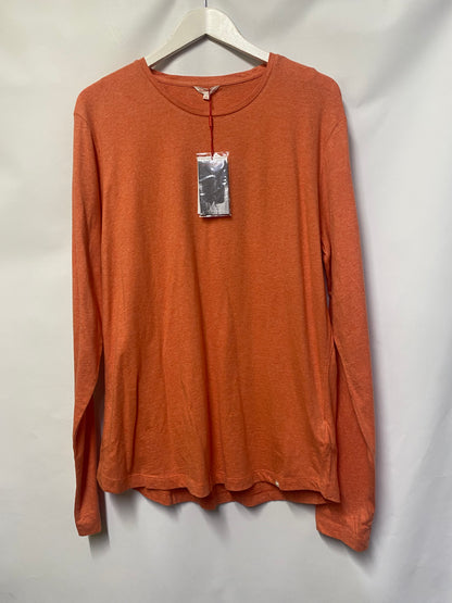 Orlebar Brown Pink Long Sleeve Cotton Top Large BNWT