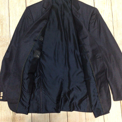 Pal Zileri Dark Blue Wool Cashmere Blazer Jacket Size 50R