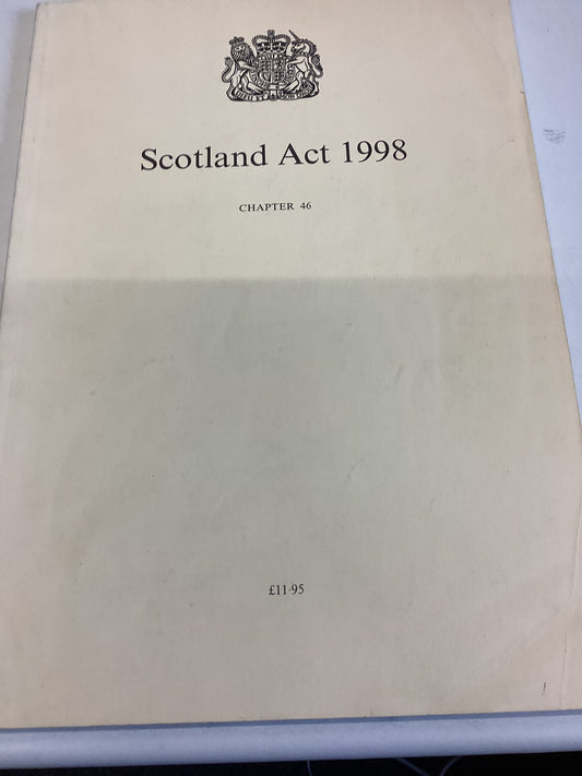 Scotland Act 1998 Chapter 46