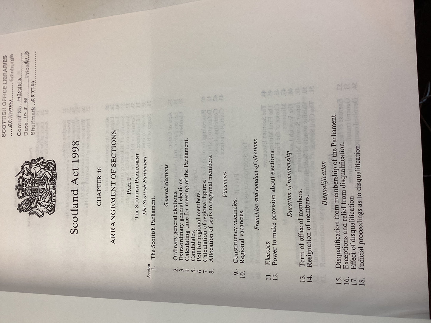 Scotland Act 1998 Chapter 46