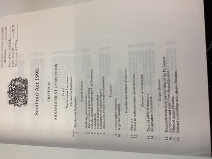 Scotland Act 1998 Chapter 46