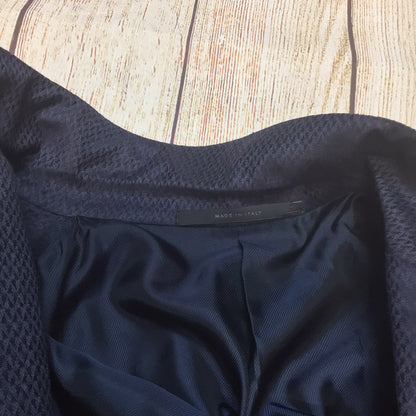 Pal Zileri Dark Blue Wool Cashmere Blazer Jacket Size 50R