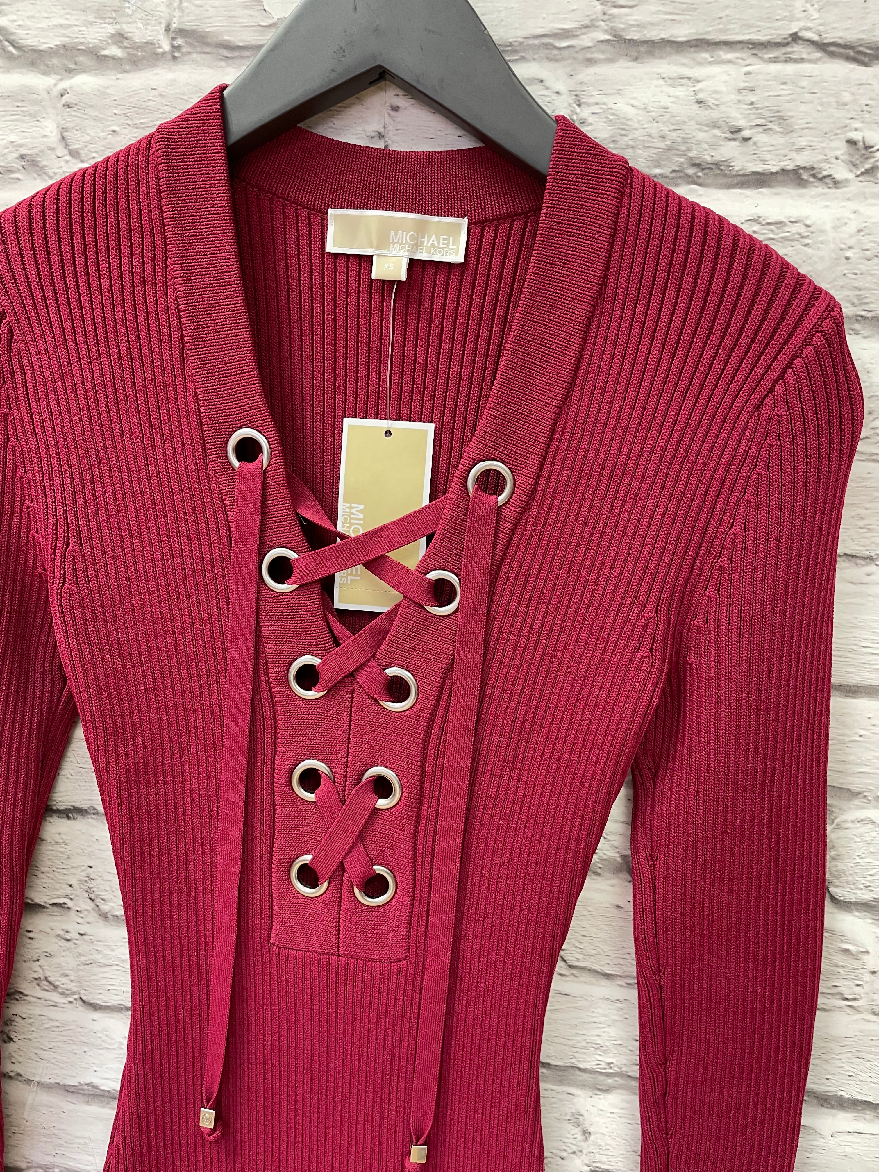 Michael kors clearance red sweater dress