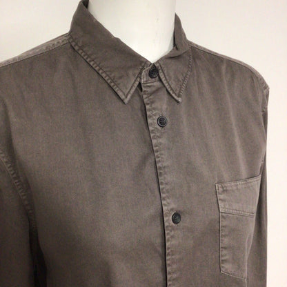 AllSaints Grey Dilla Long Sleeve Shirt Size M