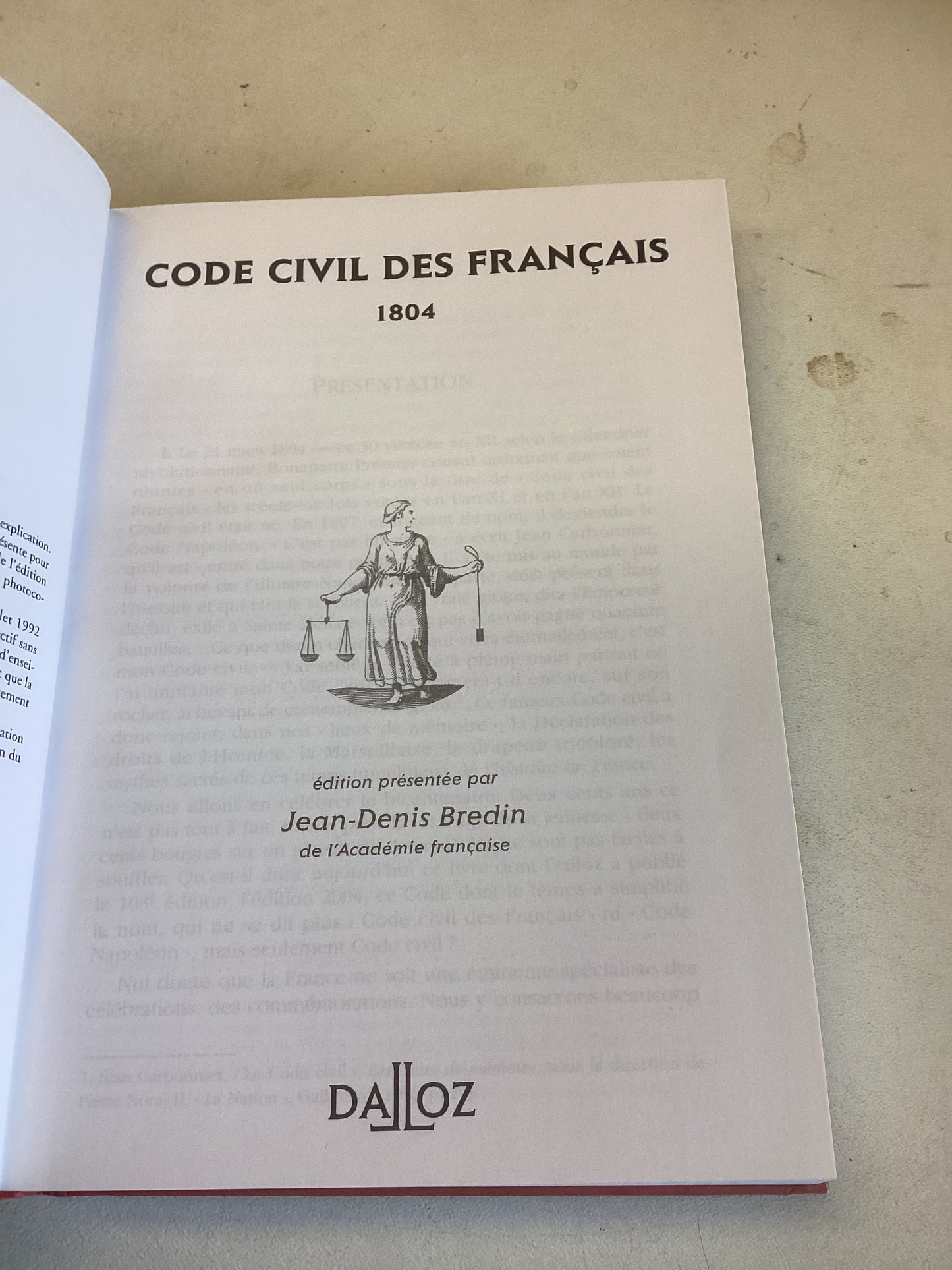 Code Civil Des Francais Bicentenaire 1804 2004